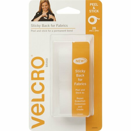 VELCRO BRAND Velcro 24X3/4 Wht Fabric Tape VEL-91872-USA